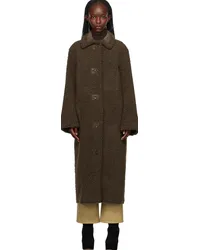 STAND Brown Kenca Reversible Faux-Shearling Coat E