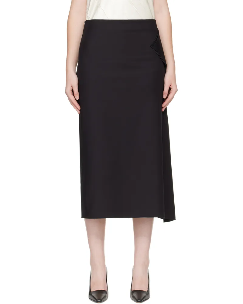 SPORTMAX Black Giambo Midi Skirt 005