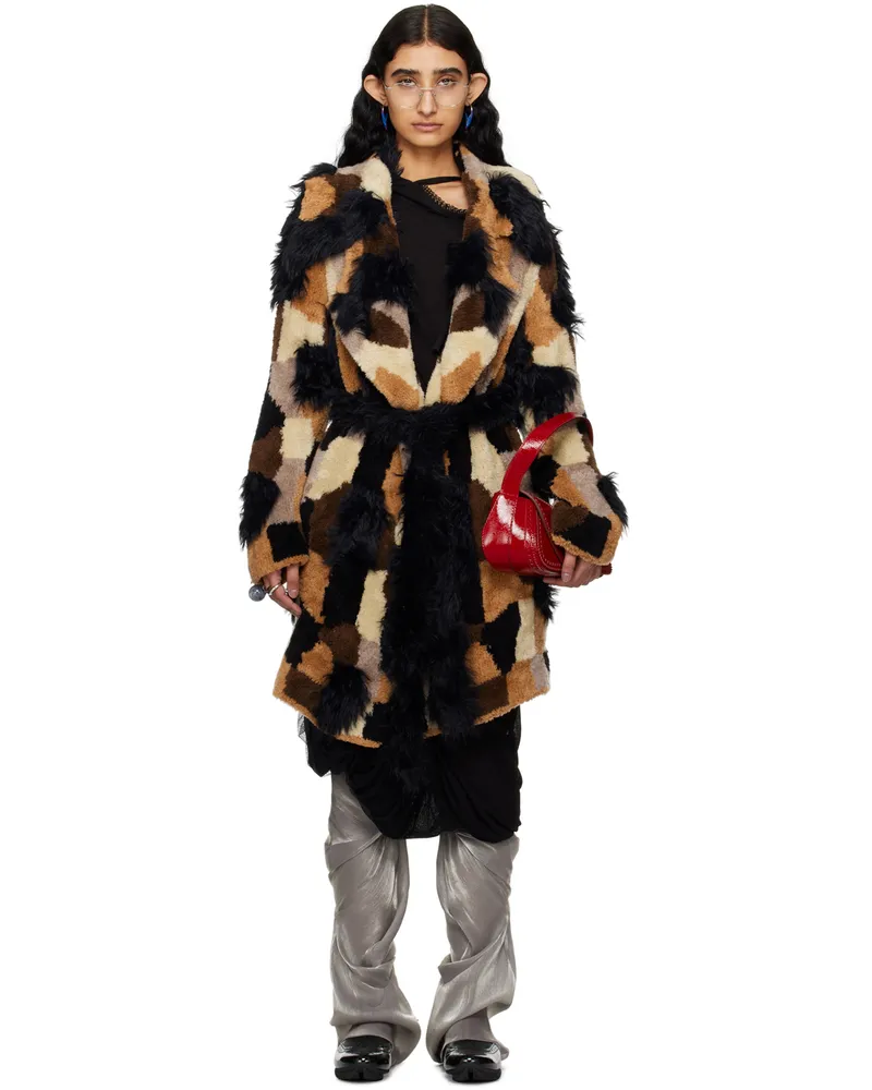 KIKO KOSTADINOV Multicolor Orpheus Coat Lynx