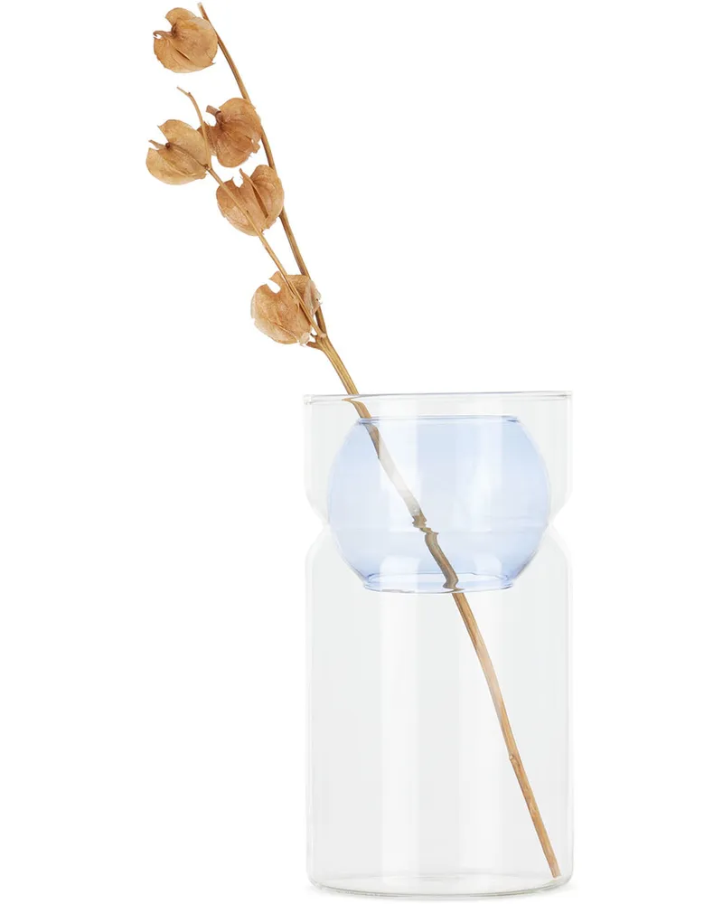 Fazeek Blue Balance Vase Clear