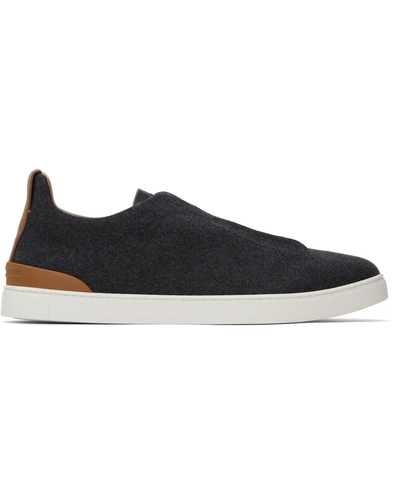 Ermenegildo Zegna Gray #UseTheExisting Triple Stitch Sneakers Sgs