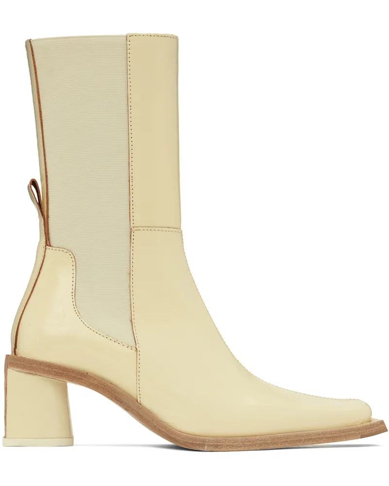 Miista Off-White Minnie Boots Cream