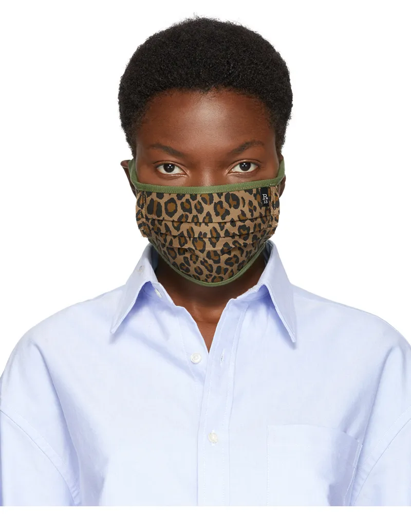 R13 Tan & Green Surplus Leopard Mask Leopard