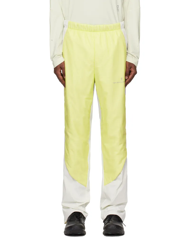 Post Archive Faction Yellow & White On Edition Zero Trousers Hay