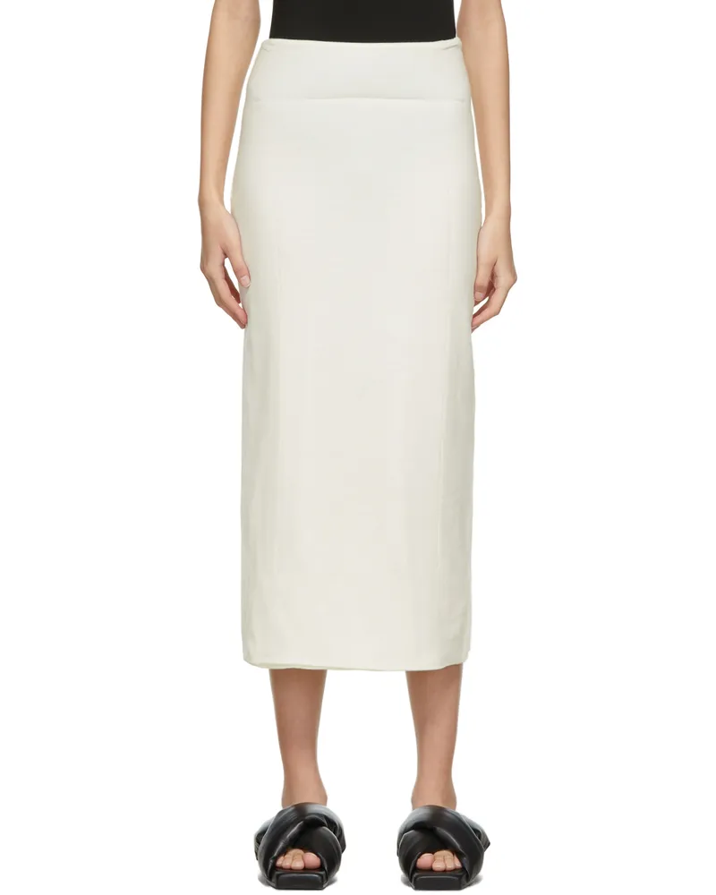 GAUCHERE Off-White Wool Vinod Skirt 1408
