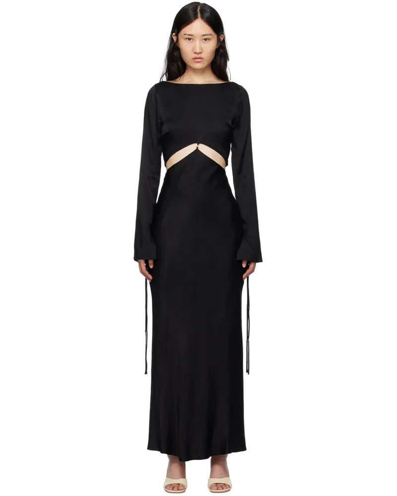 bec & bridge Black Diamond Days Maxi Dress Black