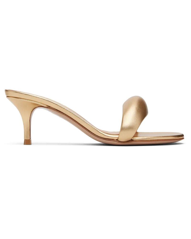 Gianvito Rossi Gold Bijoux 55 Mules Mekong