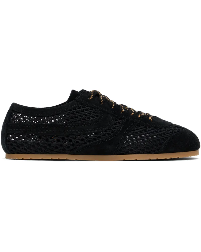 Dries van Noten Black Suede Sneakers 900