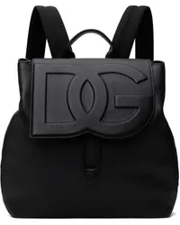 Dolce & Gabbana Black Deerskin Backpack Nero