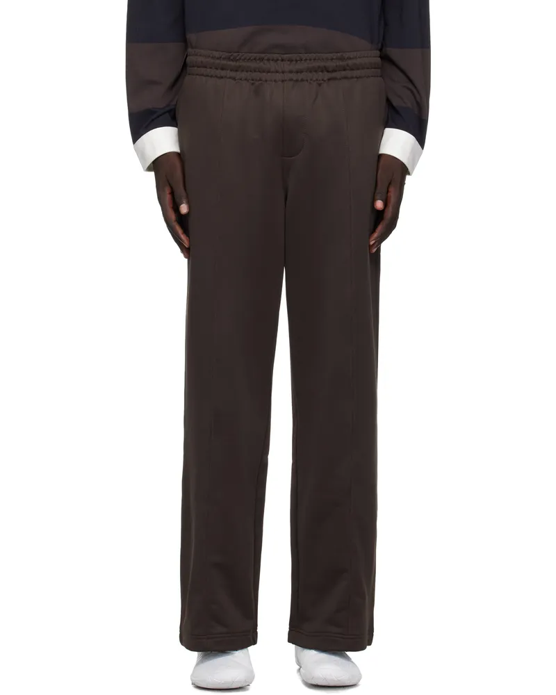 Lacoste Brown Loose Fit Fleece Sweatpants Port