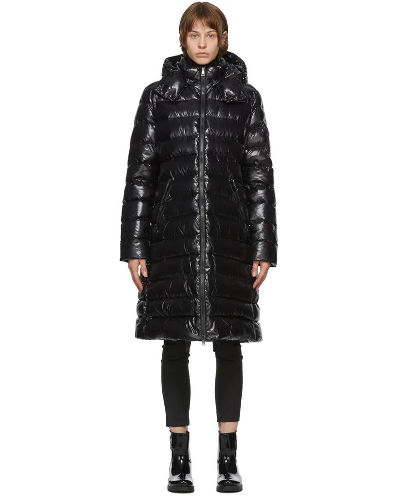 Moncler Black Down Moka Coat 999
