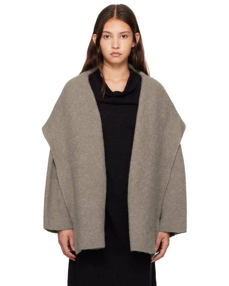 Lauren Manoogian Gray Double Face Coat C13