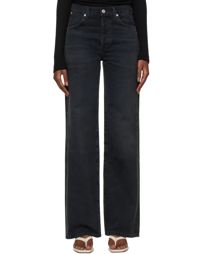 Citizens of humanity Black Annina High Rise Wide Leg 33 Jeans Prophecy