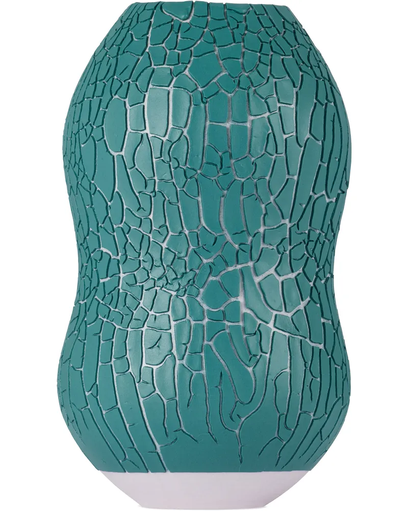 Houseplant Blue 'By Seth' Crackle Vase Light
