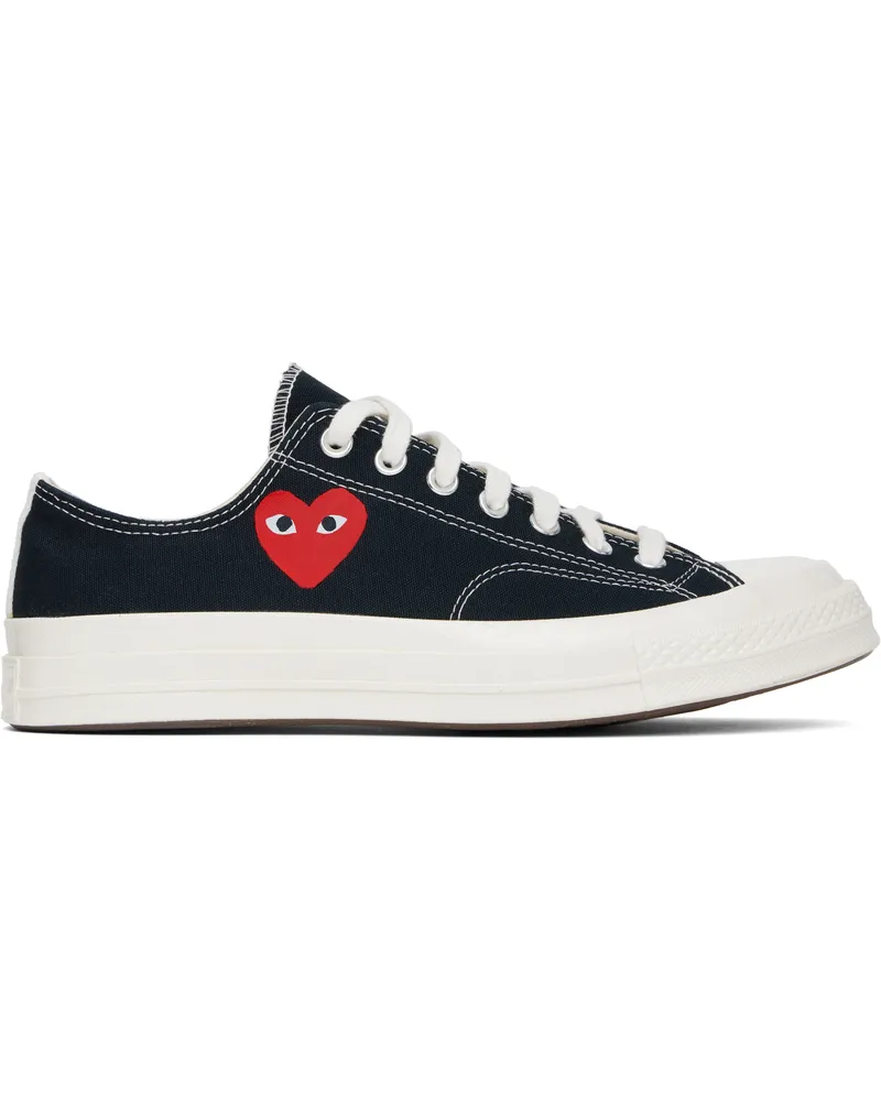 Comme des Garçons Black Converse Edition Chuck 70 OG Single Heart Sneakers Black-egret-red