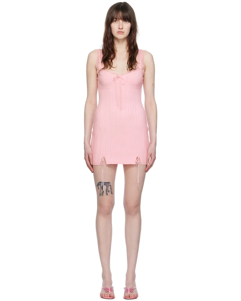 GUIZIO Pink Dainty Minidress Baby-pink