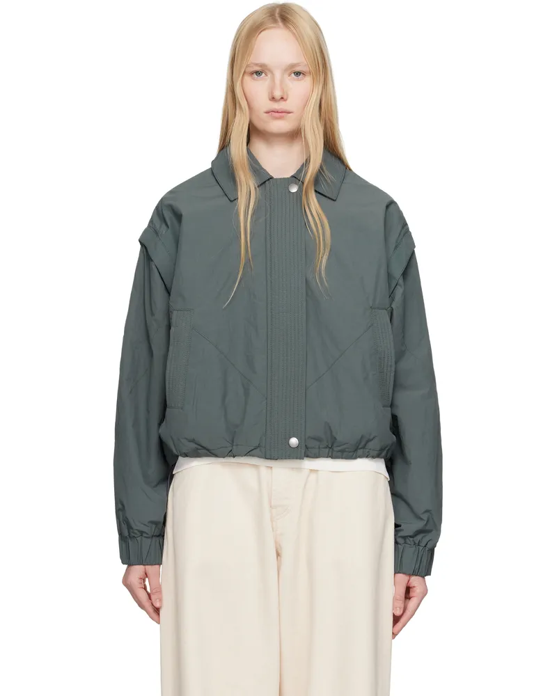 YMC Gray Heath Bomber Jacket 01-slate