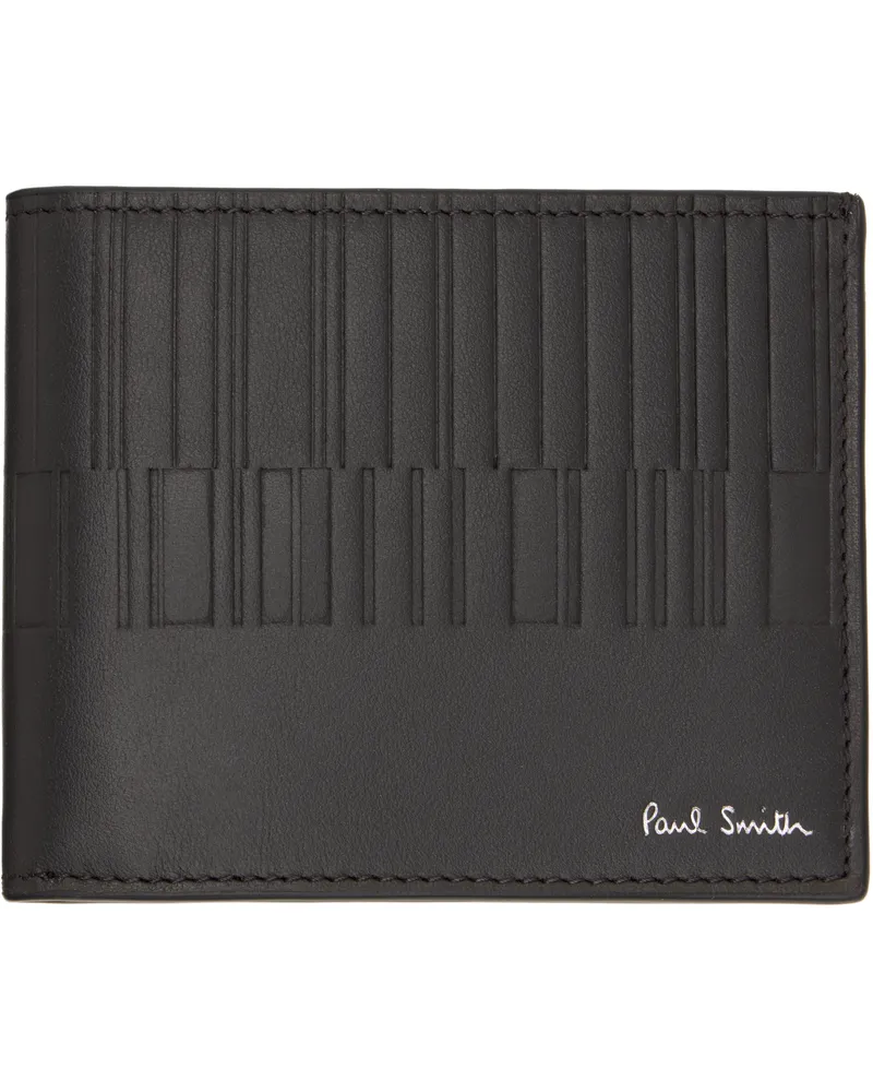 Paul Smith Brown Shadow Stripe Billfold Wallet 69
