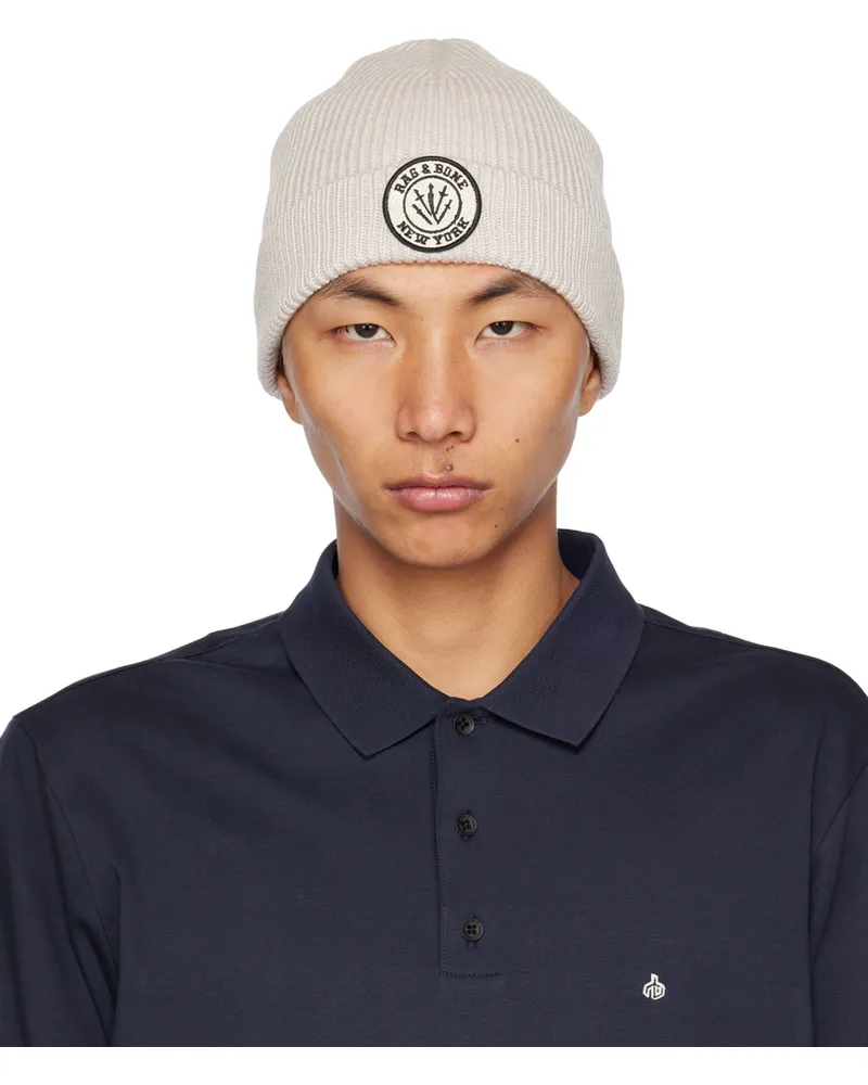 Rag & Bone Off-White Charlie Beanie Ivory