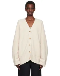 Lauren Manoogian Off-White Alpaca Cardigan Eecru