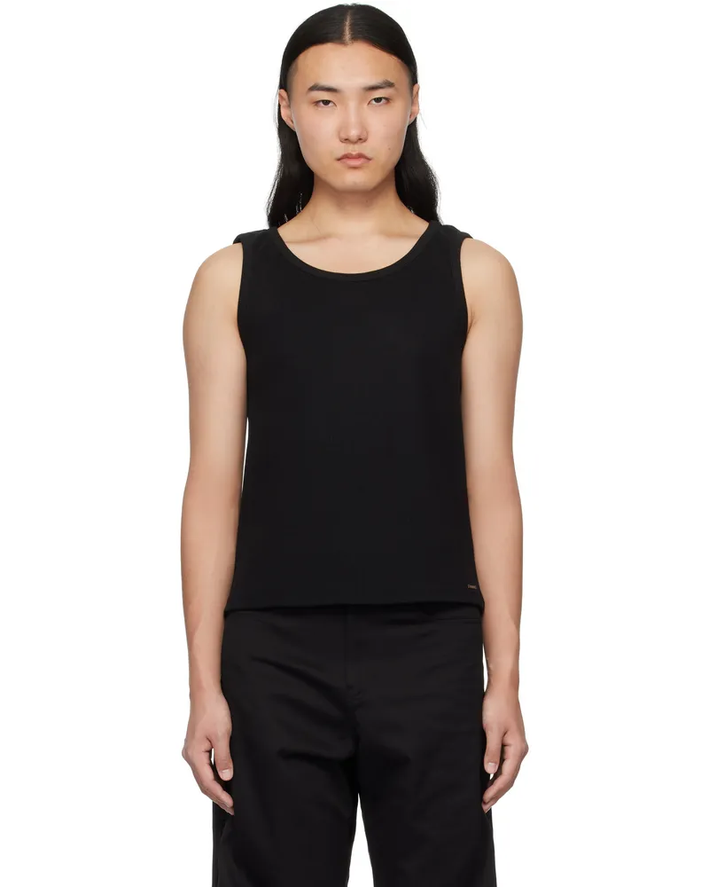 lesugiatelier Black Cut Out Tank Top Black