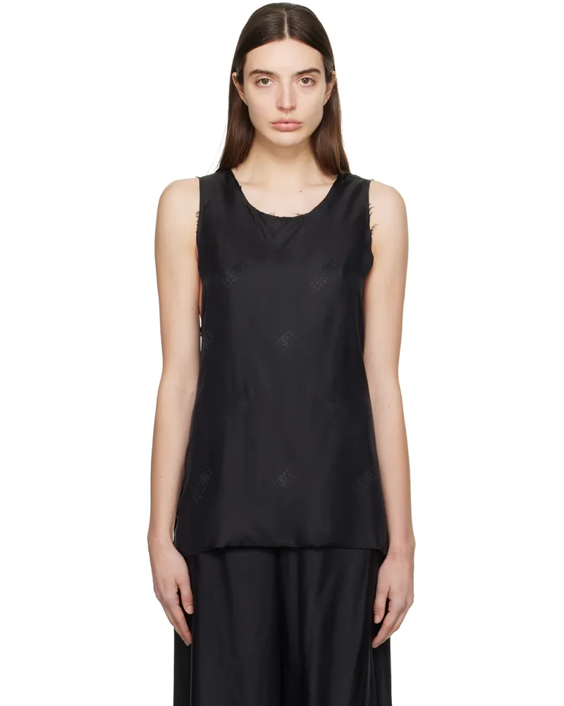 Maison Margiela Black Raw Edge Tank Top 961