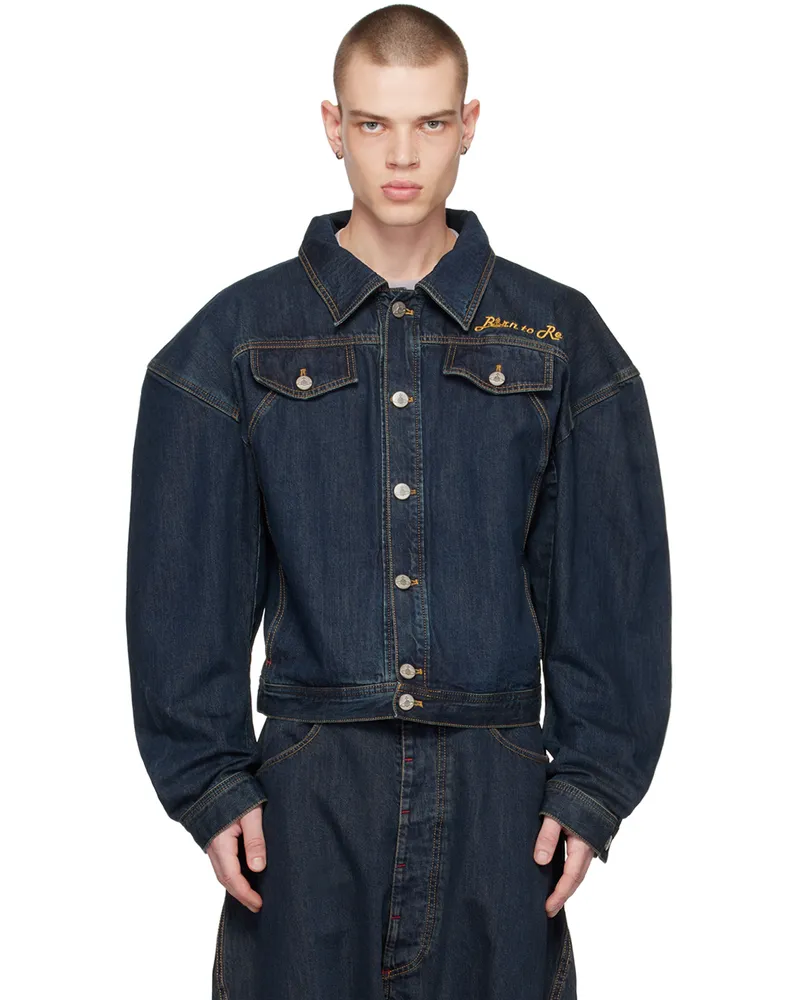 Vivienne Westwood Navy Boxer Denim Jacket K415