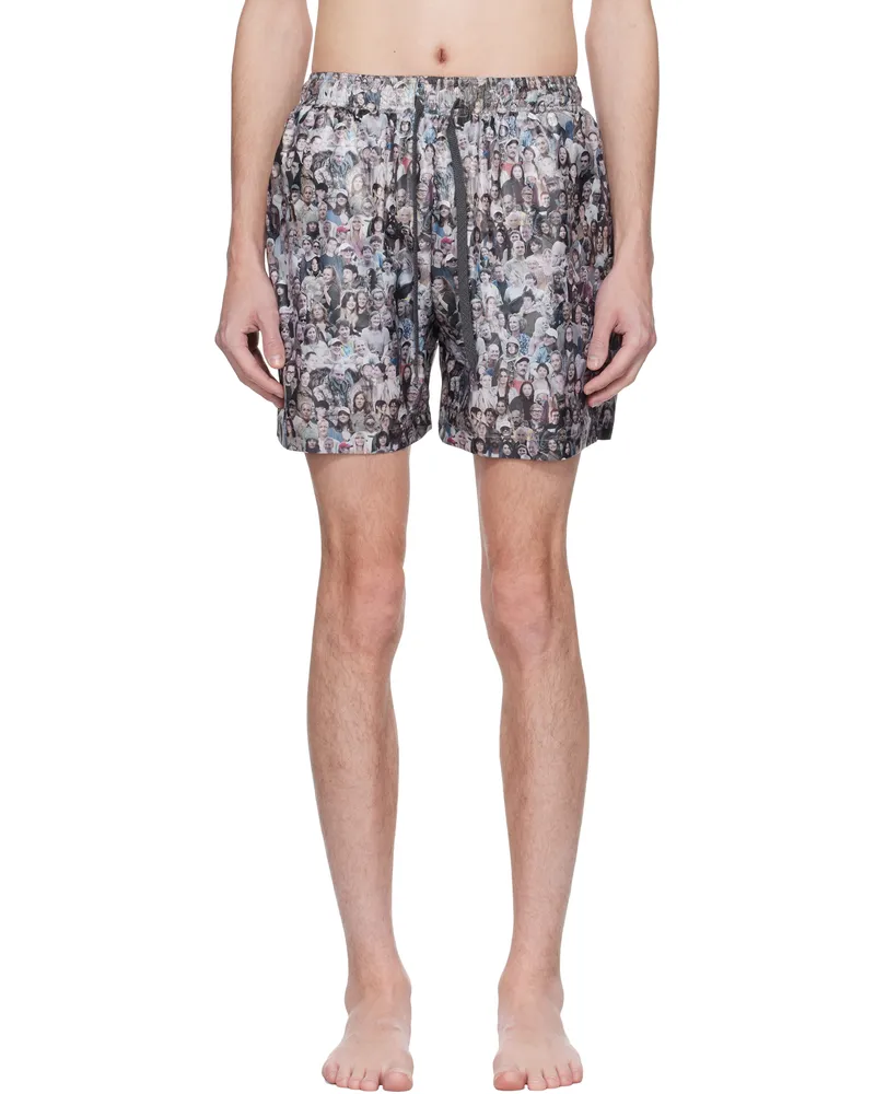 BLESS Multicolor Nº77 Swim Shorts Faces