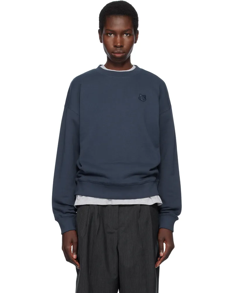 Kitsuné Navy Bold Fox Head Patch Comfort Sweatshirt P476