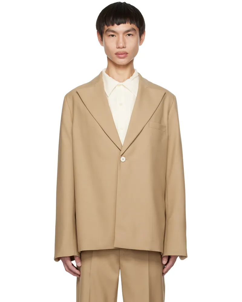 Séfr Tan Power Blazer Beige