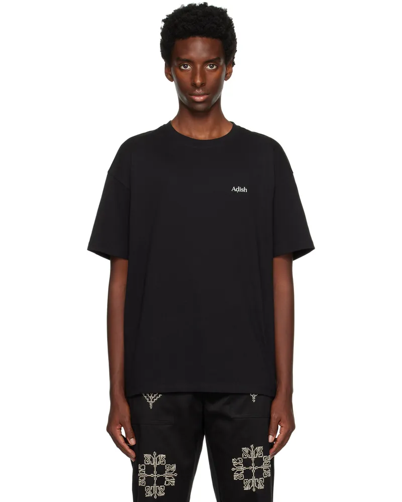 ADISH Black Qrunful T-Shirt Black