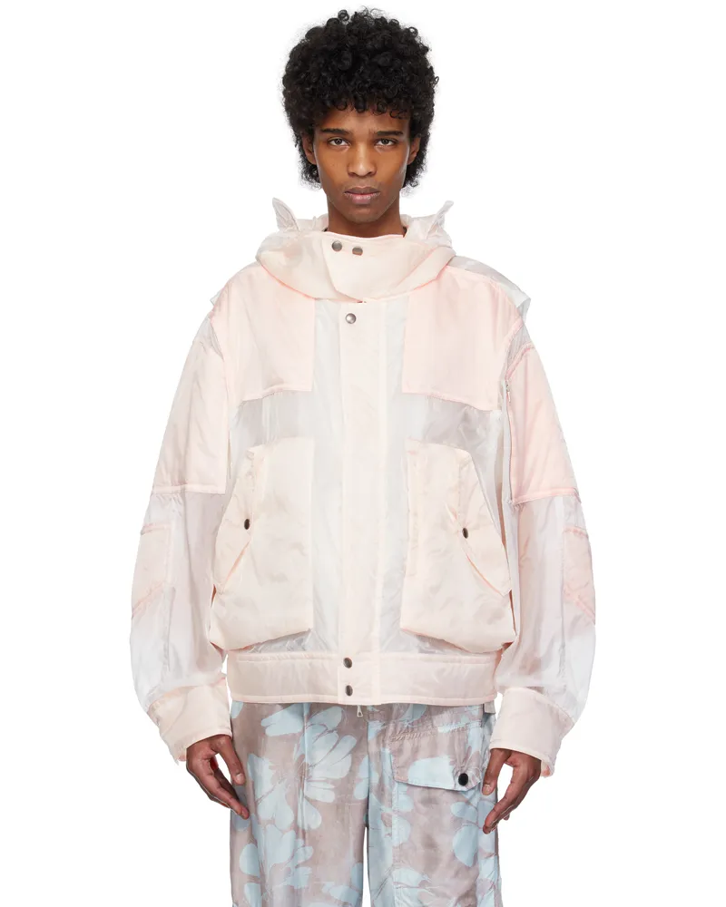 Dries van Noten Pink Satin Jacket 10