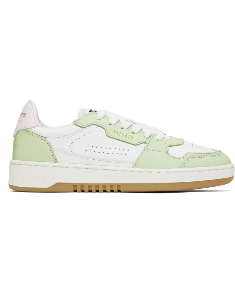 Axel Arigato White & Green Dice Lo Sneakers White