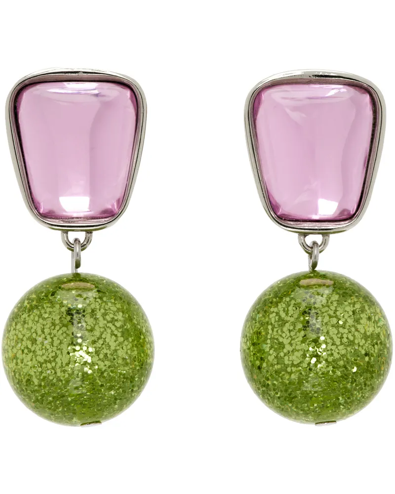 MONDO MONDO Pink & Green Acme Earrings Kiss