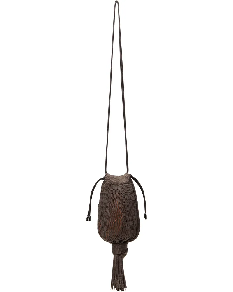 Christophe Lemaire Brown FILT Edition Octopus Pouch Br002