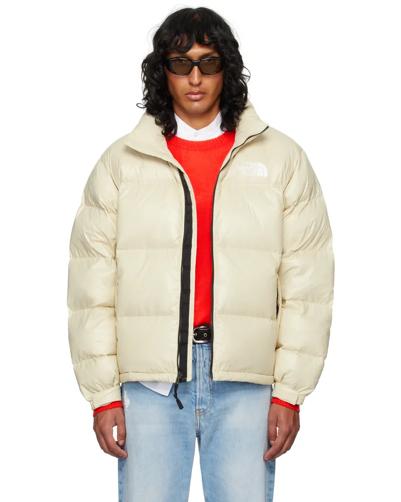The North Face SSENSE Exclusive Beige 1996 Retro Nuptse Down Jacket 38g