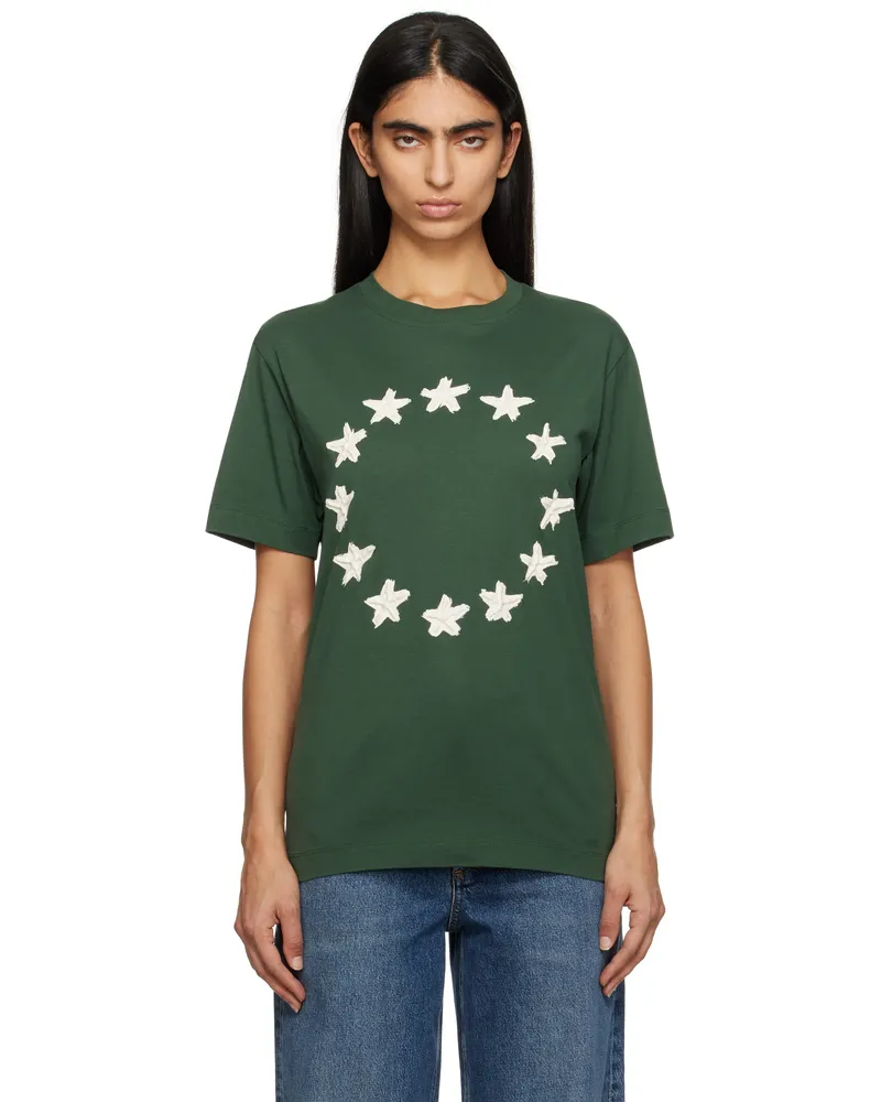 Études Studio Green Stars Regular T-shirt Green