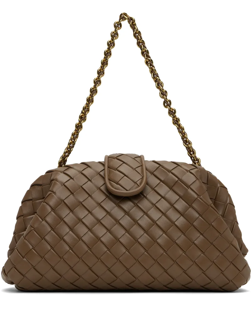 Bottega Veneta Khaki Lauren 1980 Medium Clutch Bag 2360