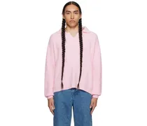 Pink Open Collar Polo