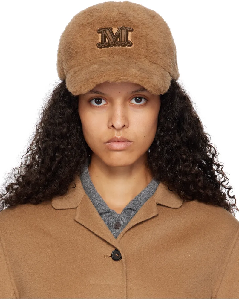 Max Mara Brown Teddy Fabric Cap 001