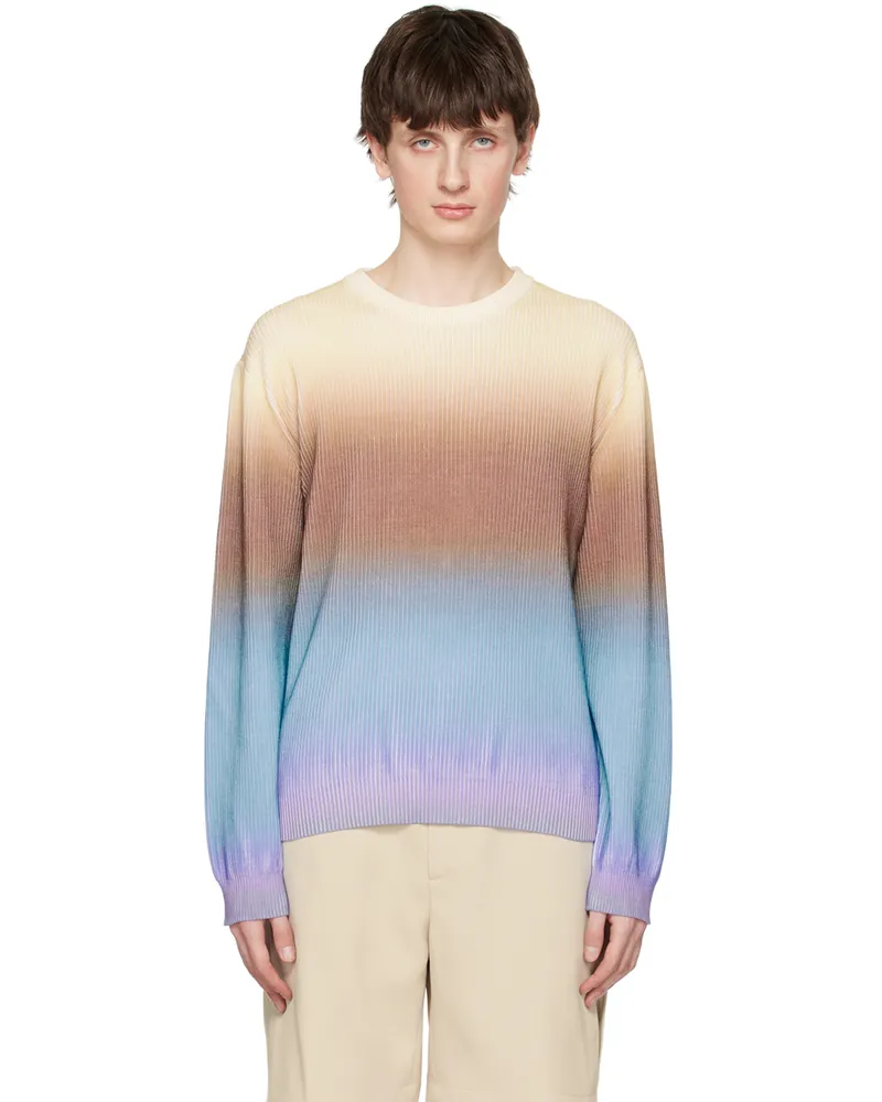 SOLID HOMME Multicolor Gradient Sweater 516t