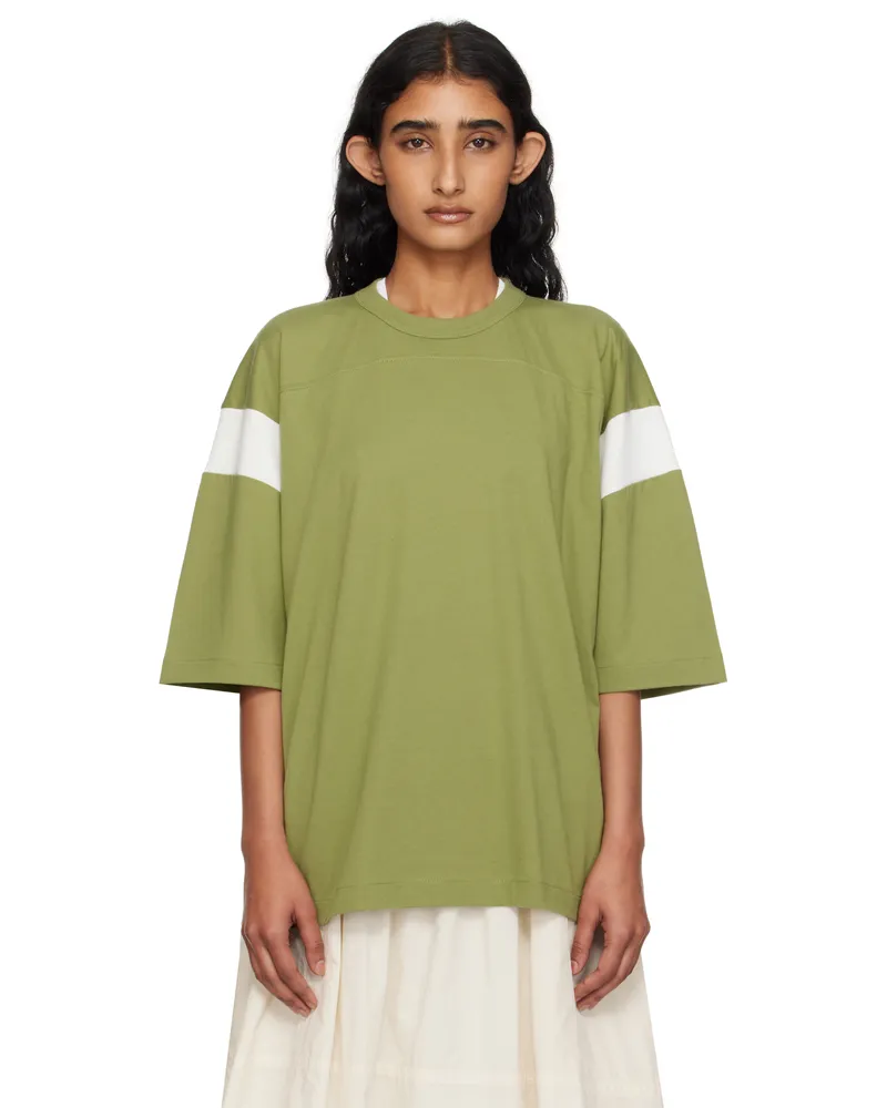 YMC Green & White Skate T-shirt 30-green-white