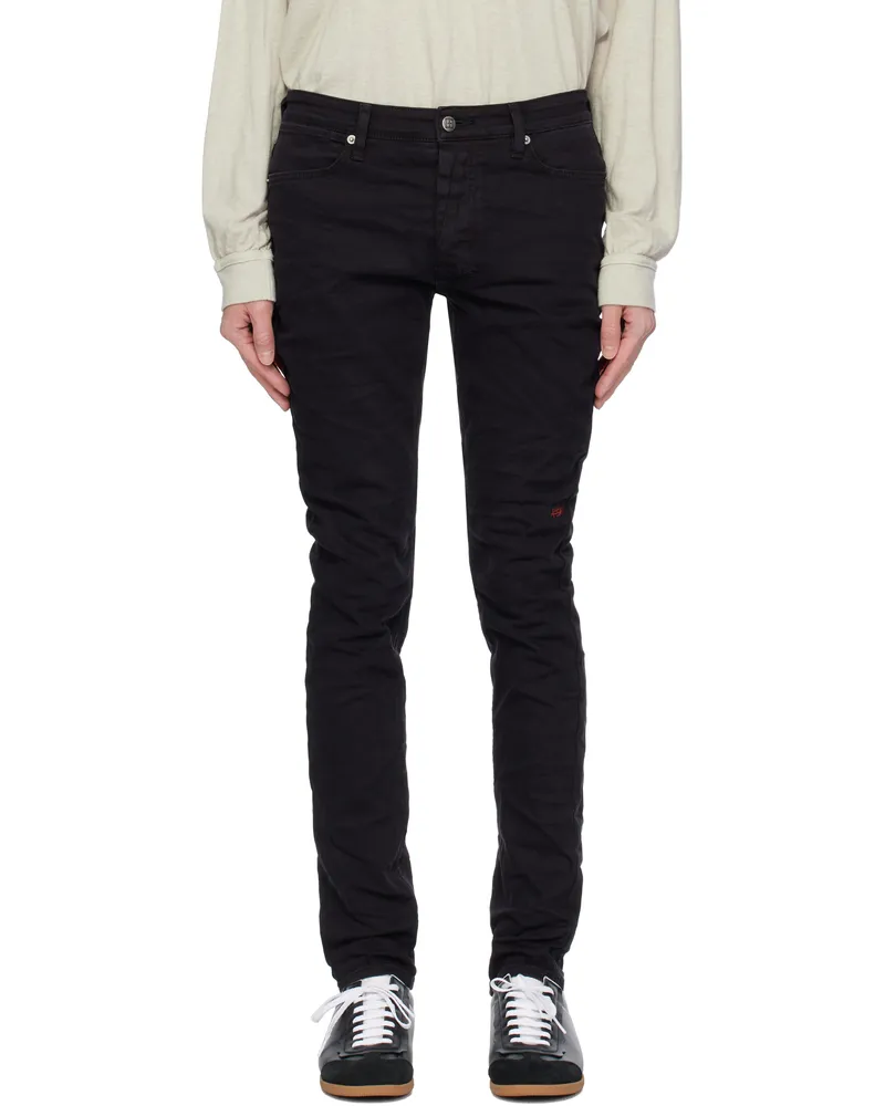 ksubi Black Van Winkle Ghosted Jeans Black