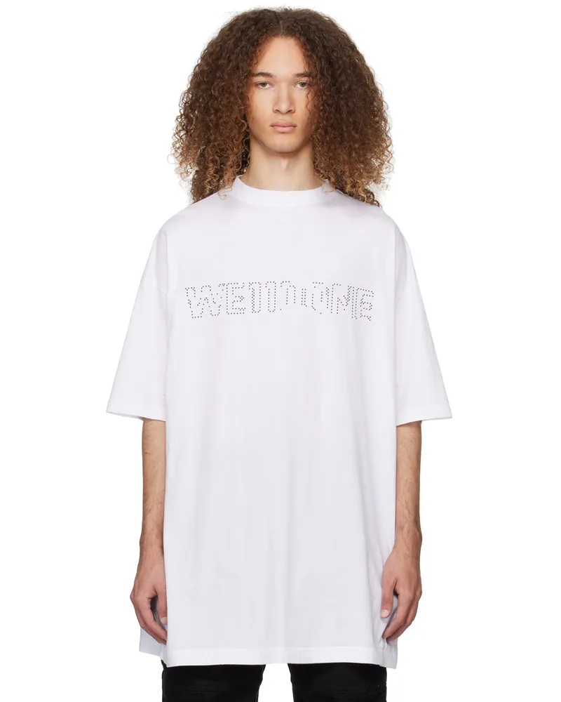 WE 11 DONE White Printed T-Shirt White