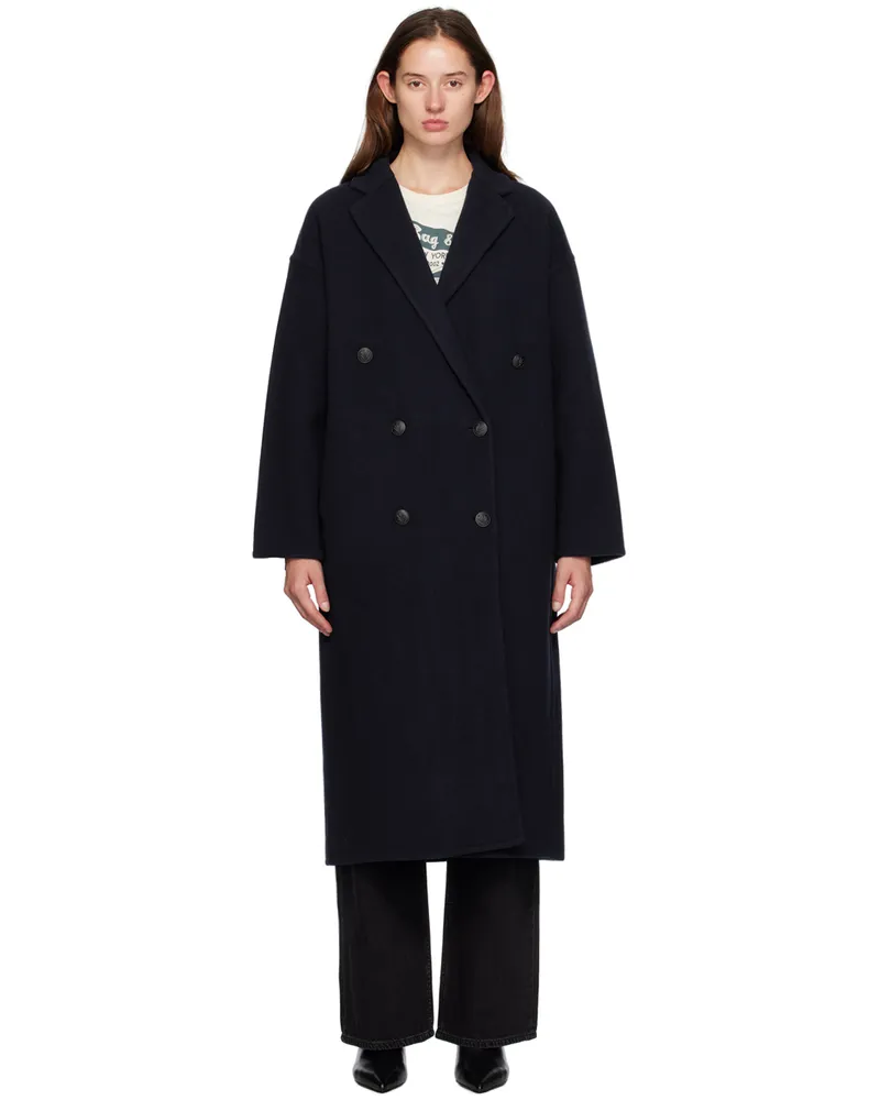 Rag & Bone Navy Thea Coat Nvy