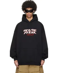 VETEMENTS Black 'Anime Freak' Hoodie Black