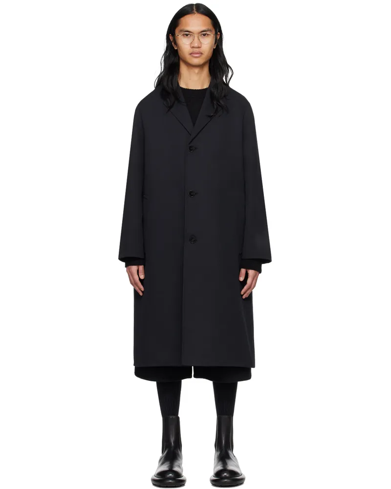 Jil Sander Black Three-Button Coat 001