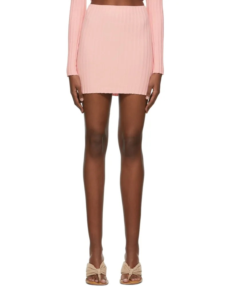 Cotton Citizen Pink Capri Mini Skirt Blush