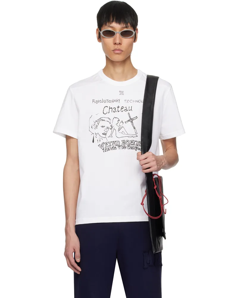 MISBHV White 'Weird Scenes' Small T-shirt Off