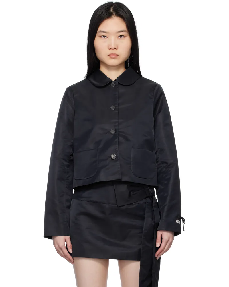 Sandy Liang Navy Shelby Jacket Navy